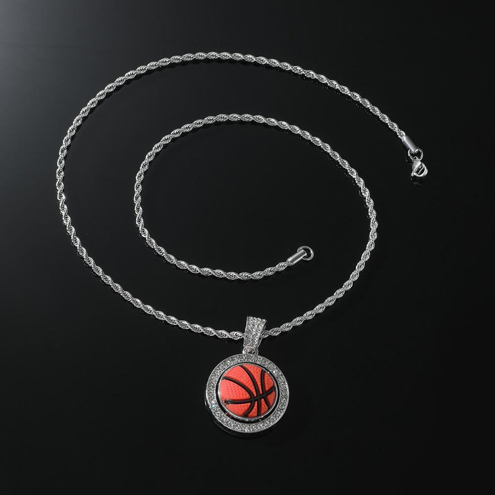 Collares de aleación de aleación de baloncesto de diamantes al por mayor